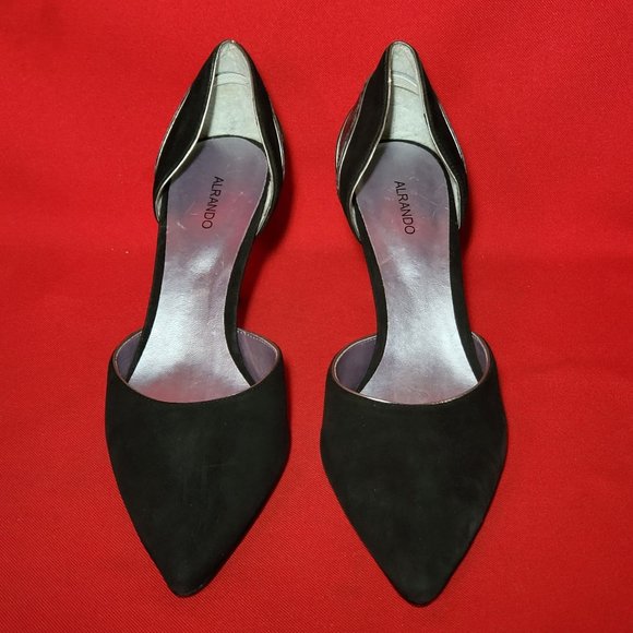 Alrando Womens Shoes Black Suede Ankle Wrap High Heels Pumps Size 10 - Picture 12 of 12